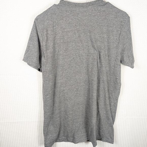 NASA T-Shirt Men’s Large Gray Stacked Logo Graphic Tee Space Program Retro Style - Picture 3 of 3